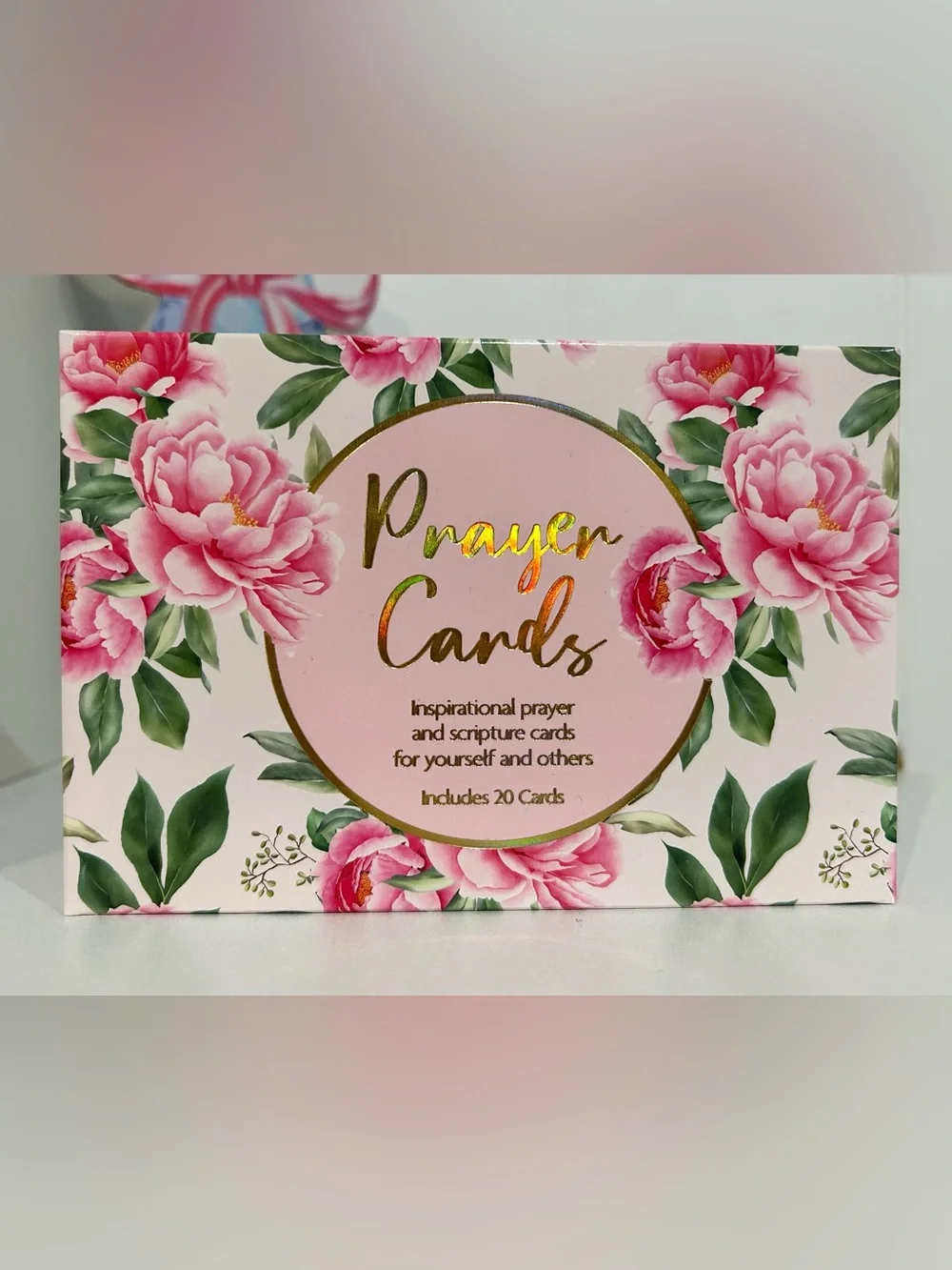 Prayer Cards Set of 20 with Floral Design